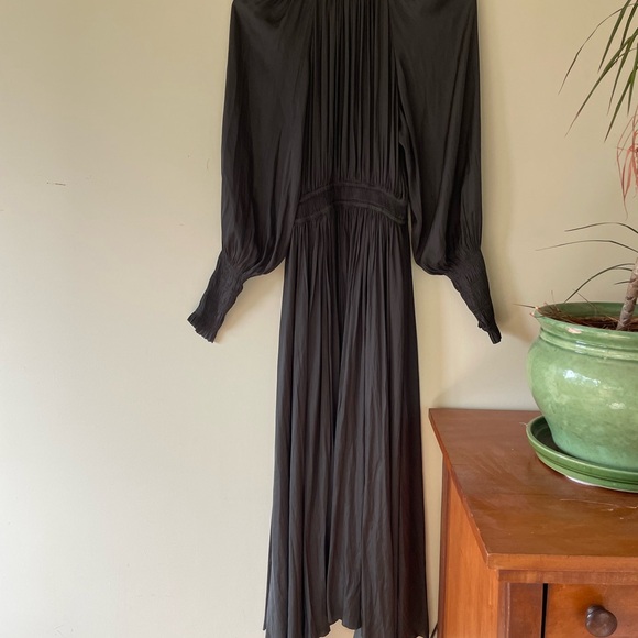 Ulla Johnson dark olive green Long Sleeve Dress size 2 evening gown - Picture 5 of 5